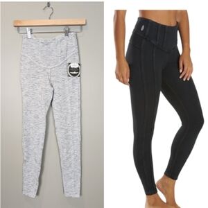 NWT‎ Free People Movement Hybrid Yoga Leggings Dark Silver XS